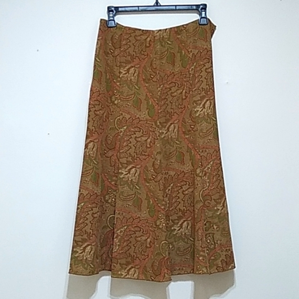 Judith Hart Vintage Paisley Print Skirt - Picture 2 of 4